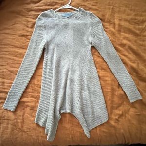 Antonio Melani Gray/Grey Heather Cashmere Sweater Tunic